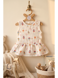 BACK BUTTON FROCK | WAFFLE CONE