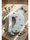 BACK SUPPORT FEEDING PILLOW | BLUE  TEDDY