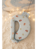 BACK SUPPORT FEEDING PILLOW | BLUE  TEDDY