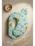 BACK SUPPORT FEEDING PILLOW | GREEN  ANIMALS