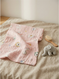 MUSLIN BATH TOWEL | PINK ELEPHANT