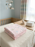 MUSLIN BATH TOWEL | PINK ELEPHANT