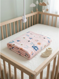 MUSLIN BATH TOWEL | PINK FLOWERS