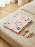 MUSLIN BATH TOWEL | PINK FLOWERS