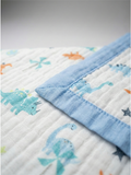 MUSLIN BLANKET | DINO BLUE