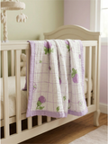 MUSLIN BLANKET | PURPLE FLOWER