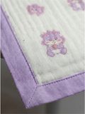 MUSLIN BLANKET | PURPLE TEDDY