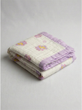 MUSLIN BLANKET | PURPLE TEDDY