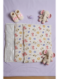 DIAPER CHANGING MAT | SET WHITE PINK TEDDY