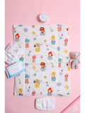 DIAPER CHANGING MAT | WHITE ANIMALS