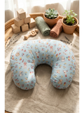 FEEDING PILLOW | BLUE FLOWER BUNNY