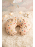 FEEDING PILLOW | LIGHT PEACH TEDDY