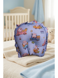 HEAD SHAPE PILLOW |  BLUE BUNNY CAR