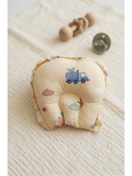 HEAD SHAPE PILLOW |  LIGHT YELLOW TRUCK