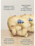 HEAD SHAPE PILLOW |  LIGHT YELLOW TRUCK