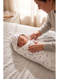 HOODED TOWEL | PURPLE BIRD