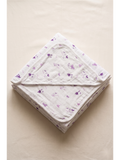 HOODED TOWEL | PURPLE BIRD