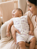 MUSLIN CO-ORD SET | PURPLE BIRD