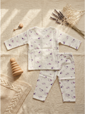 MUSLIN NIGHT SUIT | PURPLE BIRD