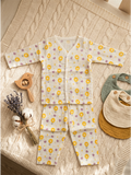 MUSLIN NIGHT SUIT | YELLOW DAISY