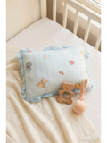 MUSLIN SOFT PILLOW |  BLUE DINO TEDDY