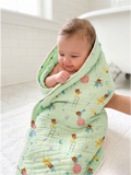 MUSLIN TOWEL | PESTAL GREEN