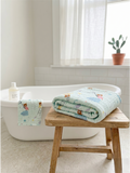 MUSLIN TOWEL | PESTAL GREEN