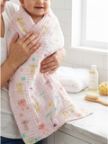 MUSLIN TOWEL | PINK BUNNY