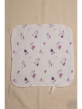 MUSLIN WASH CLOTH | PURPLE BIRD