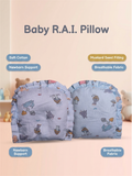 COTTON RAI PILLOW |  BLUE MASHROOM & RABIT