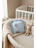MUSLIN RAI PILLOW |  LIGHT BLUE TEDDY