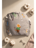 COTTON RAI PILLOW |  GRAY