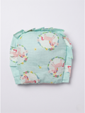 MUSLIN RAI PILLOW |  LIGHT GREEN UNICORN