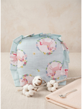 MUSLIN RAI PILLOW |  LIGHT GREEN UNICORN