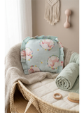 MUSLIN RAI PILLOW |  LIGHT GREEN UNICORN