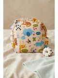 COTTON RAI PILLOW |  ORANGE ANIMALS