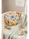 COTTON RAI PILLOW |  ORANGE ANIMALS