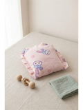 MUSLIN RAI PILLOW |  PINK PURPLE BUNNY