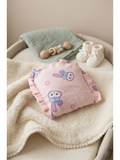 MUSLIN RAI PILLOW |  PINK PURPLE BUNNY