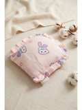 MUSLIN RAI PILLOW |  PINK PURPLE BUNNY